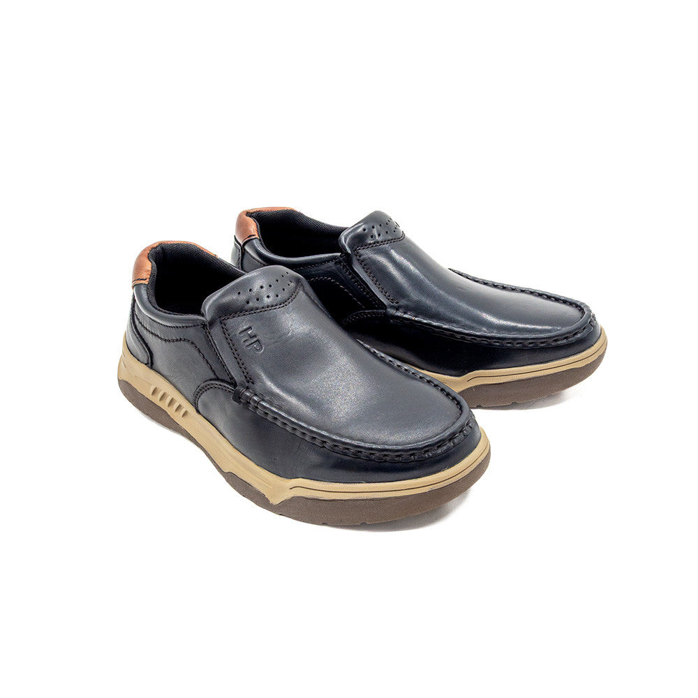 Hush Puppies Men's Shoes Walker Mocc Slip On ZI60216 (Brown/ Black/Khaki)