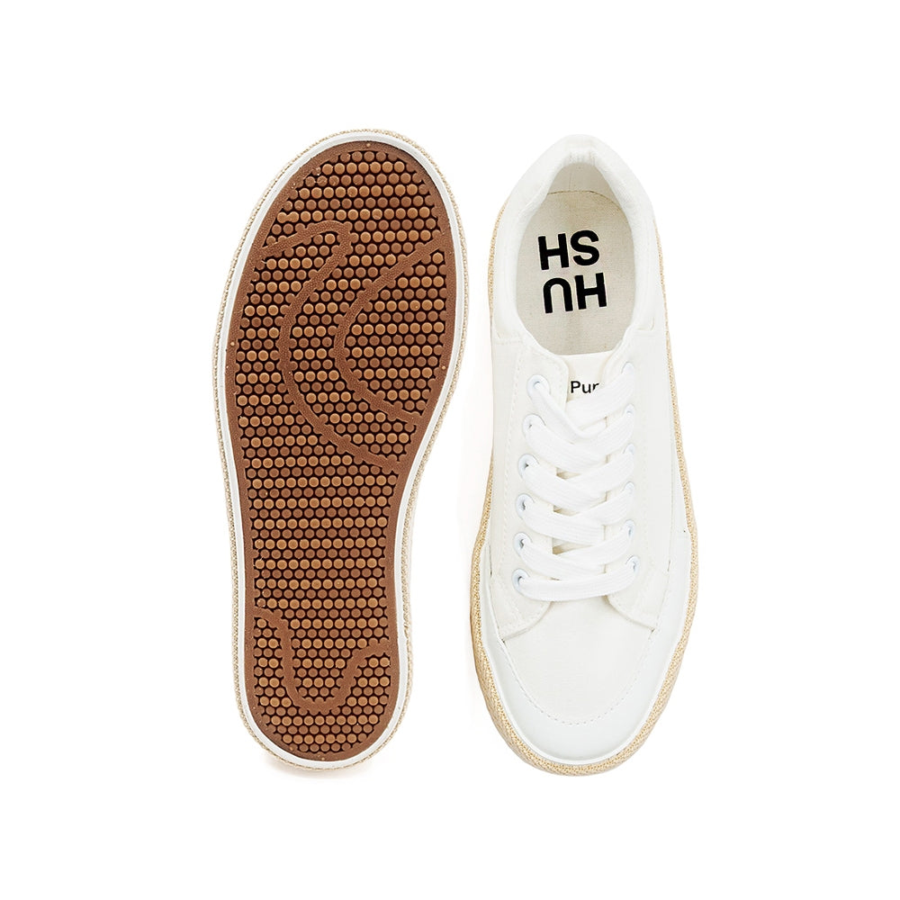 Hush Puppies Women's Shoes Brielle KE10318 (Off White/ Black / Blue)