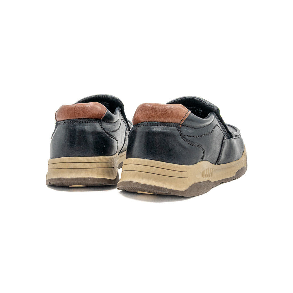 Hush Puppies Men's Shoes Walker Mocc Slip On ZI60216 (Brown/ Black/Khaki)