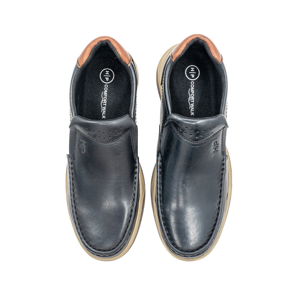 Hush Puppies Men's Shoes Walker Mocc Slip On ZI60216 (Brown/ Black/Khaki)